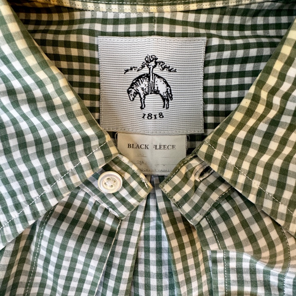 Brooks Brothers Green Casual Button Down Shirt